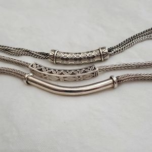 Sterling Silver bracelet set